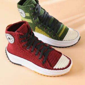 Zapatos Tejidos Estilo Converse