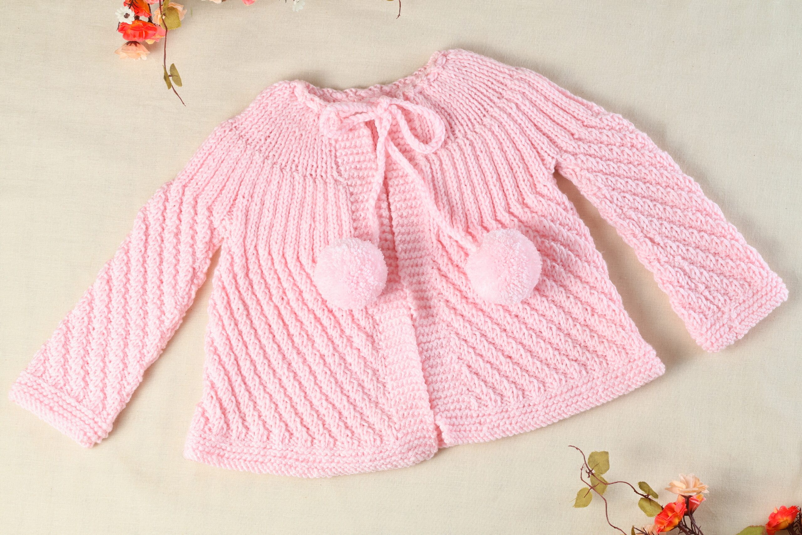 Saco Tejido en Lana Rosado